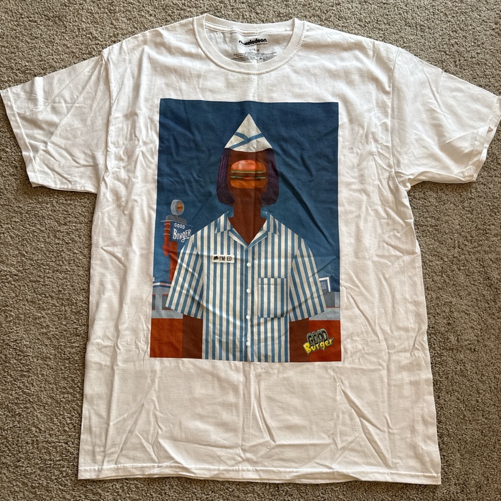 Nickelodeon White Good Burger Graphic Tee